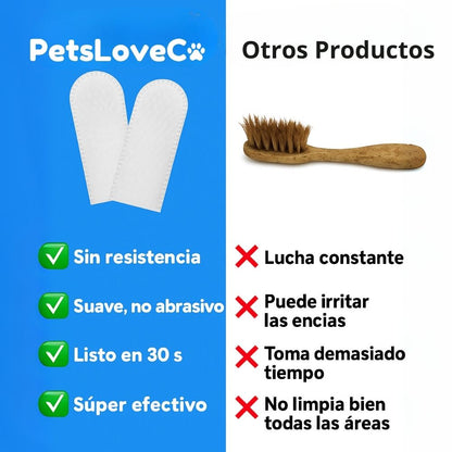 Toallitas Dentales Naturales Para Mascotas